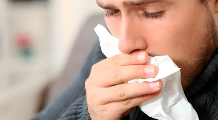 Exceso de flema o moco bronquial